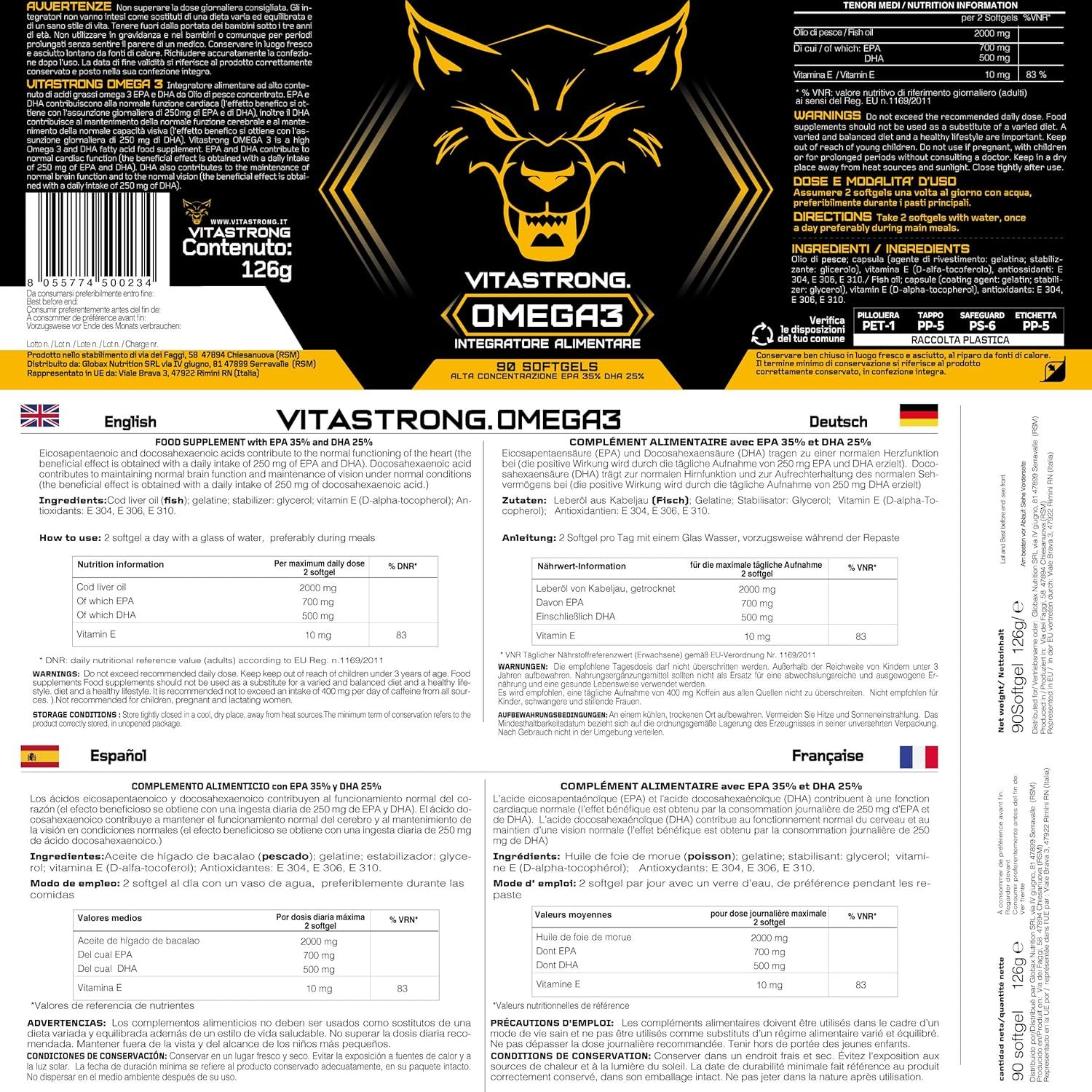 Omega 3 Capsulas Softgels 2000mg - Imagen 9