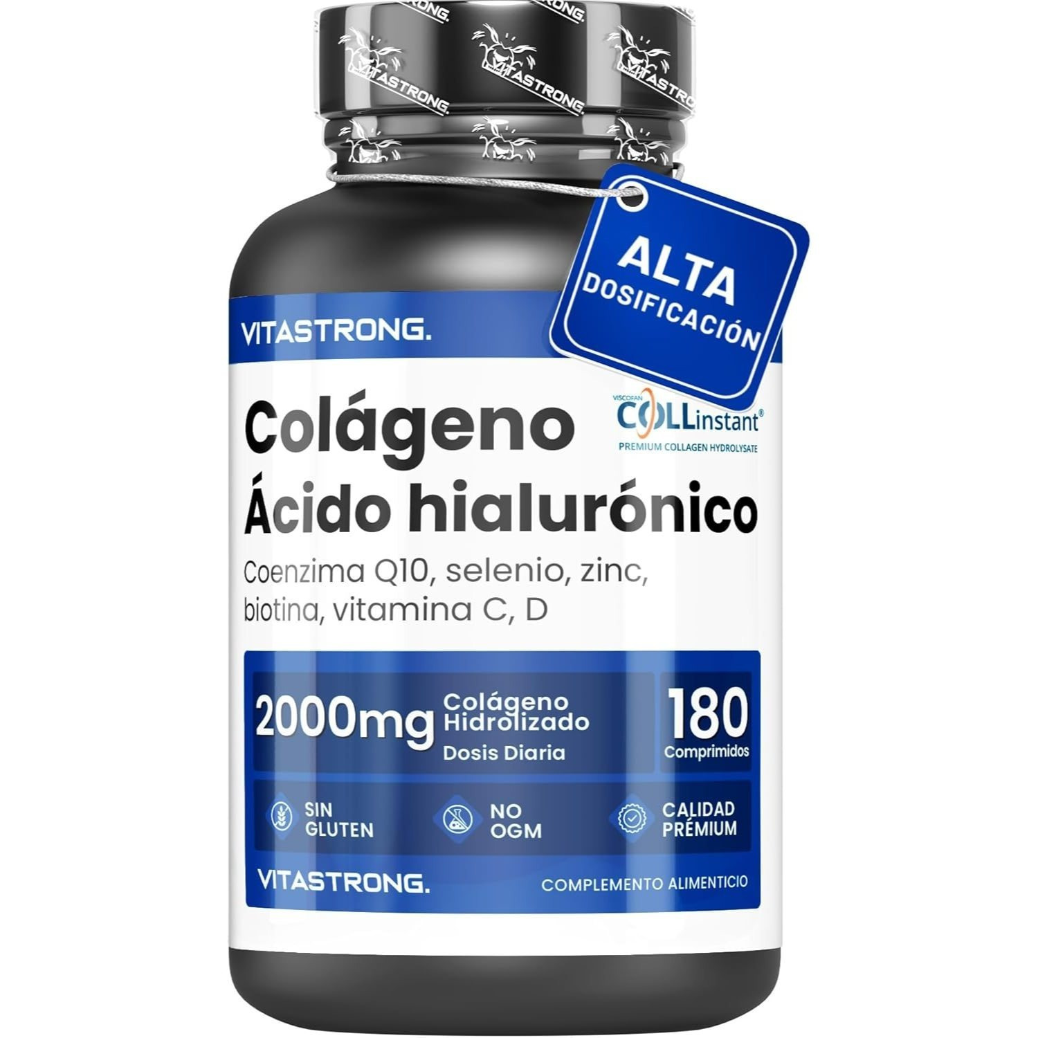 Colágeno y Ácido Hialurónico 180 Comprimidos - Imagen 6