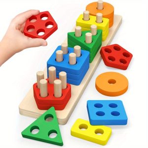 Juguetes educativos de madera para niños y niñas