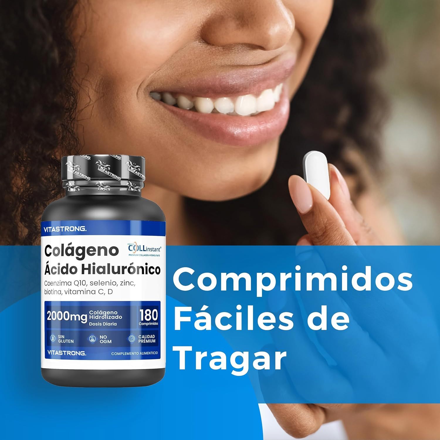Colágeno y Ácido Hialurónico 180 Comprimidos - Imagen 5