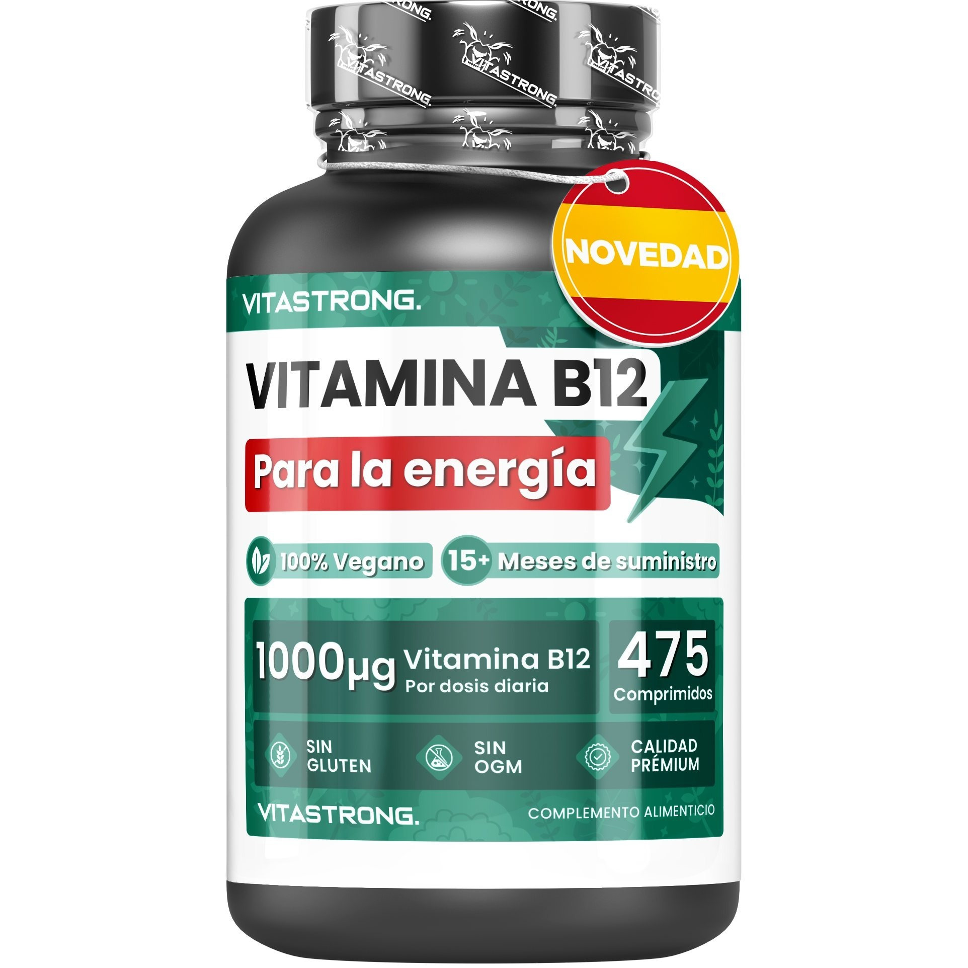 Vitamina B12 1000mcg Vegana - Imagen 6