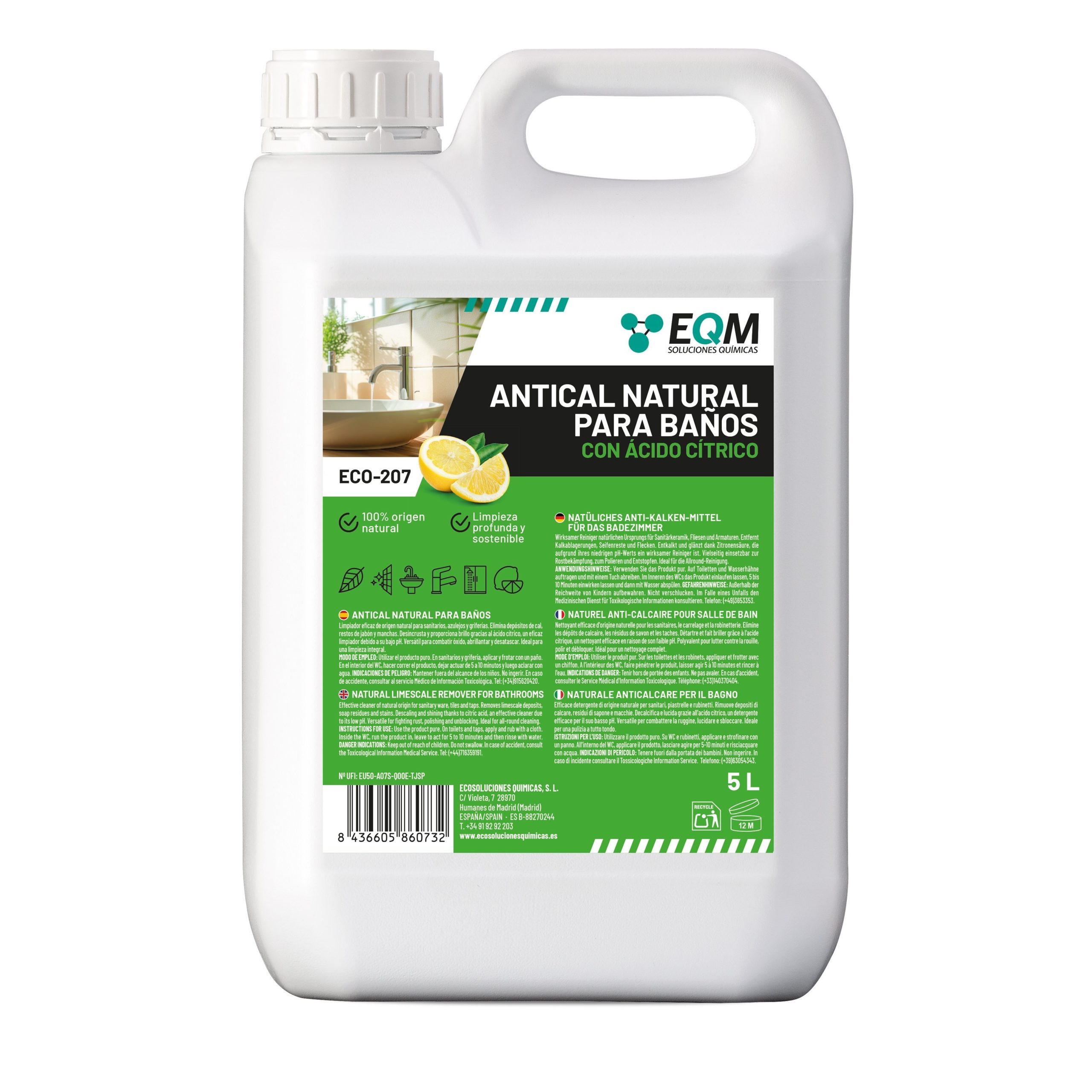 Limpiador de Baños Ecológico - 5L - Imagen 3