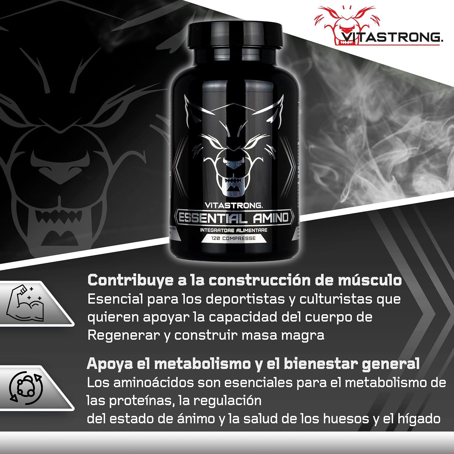 EAA Aminoácidos Esenciales Vitastrong - Imagen 2