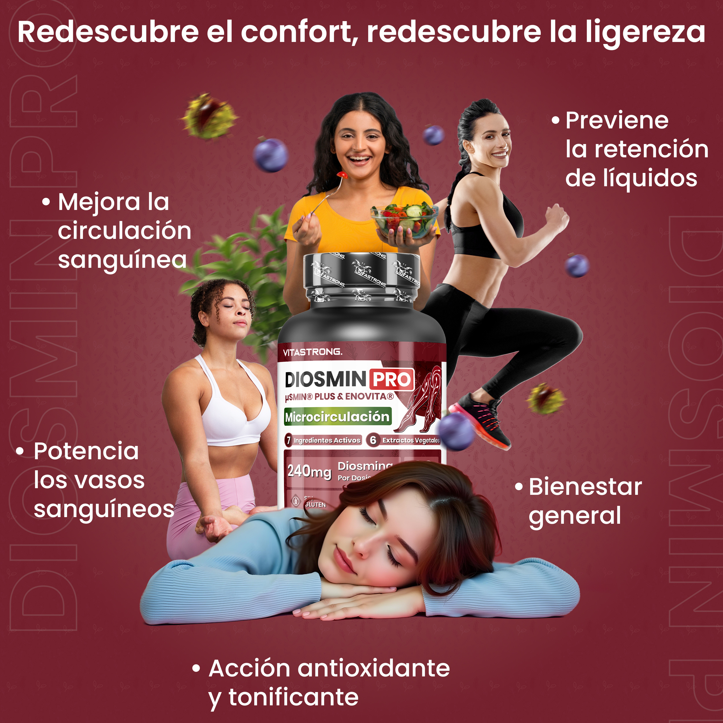 Diosmina PRO Vitastrong Vegan - Imagen 5