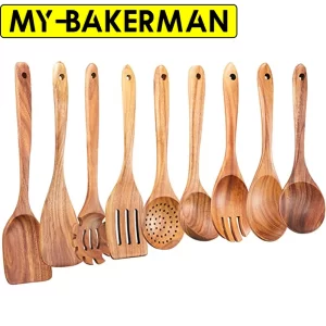 Juego de utensilios de cocina de madera