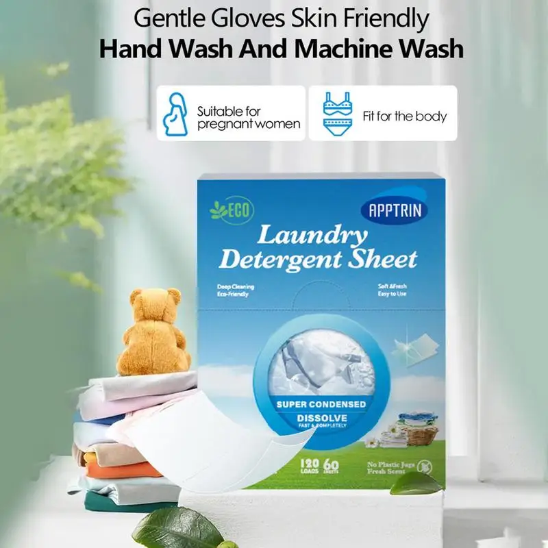 60 uds hojas de detergente de lavado - Imagen 2