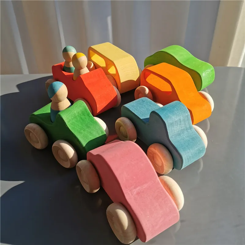 Juguetes Montessori de madera, puente apilable arcoíris - Imagen 22