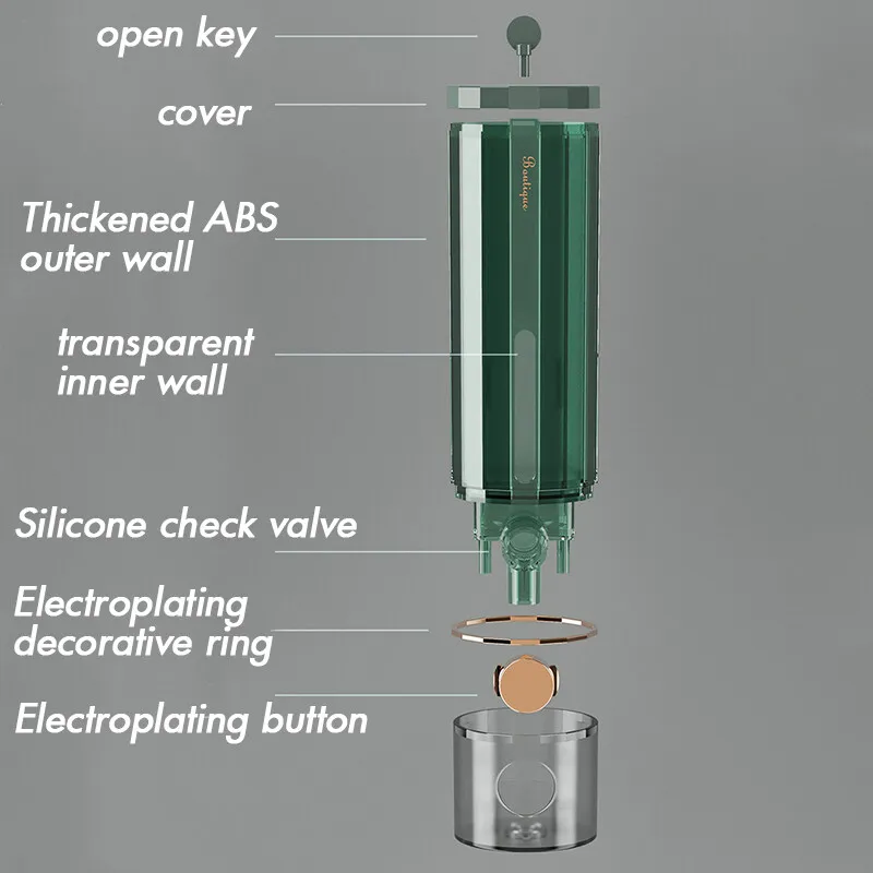 Dispensador Manual de jabón líquido para baño - Imagen 2