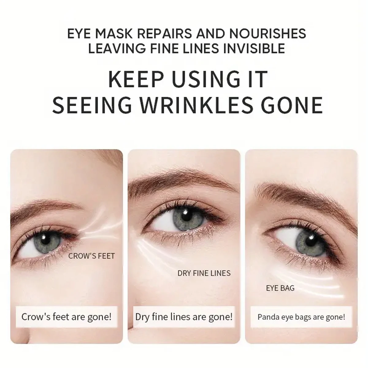 Mascarilla de ojos con ácido hialurónico de algas marinas (60 unidades) - Imagen 3