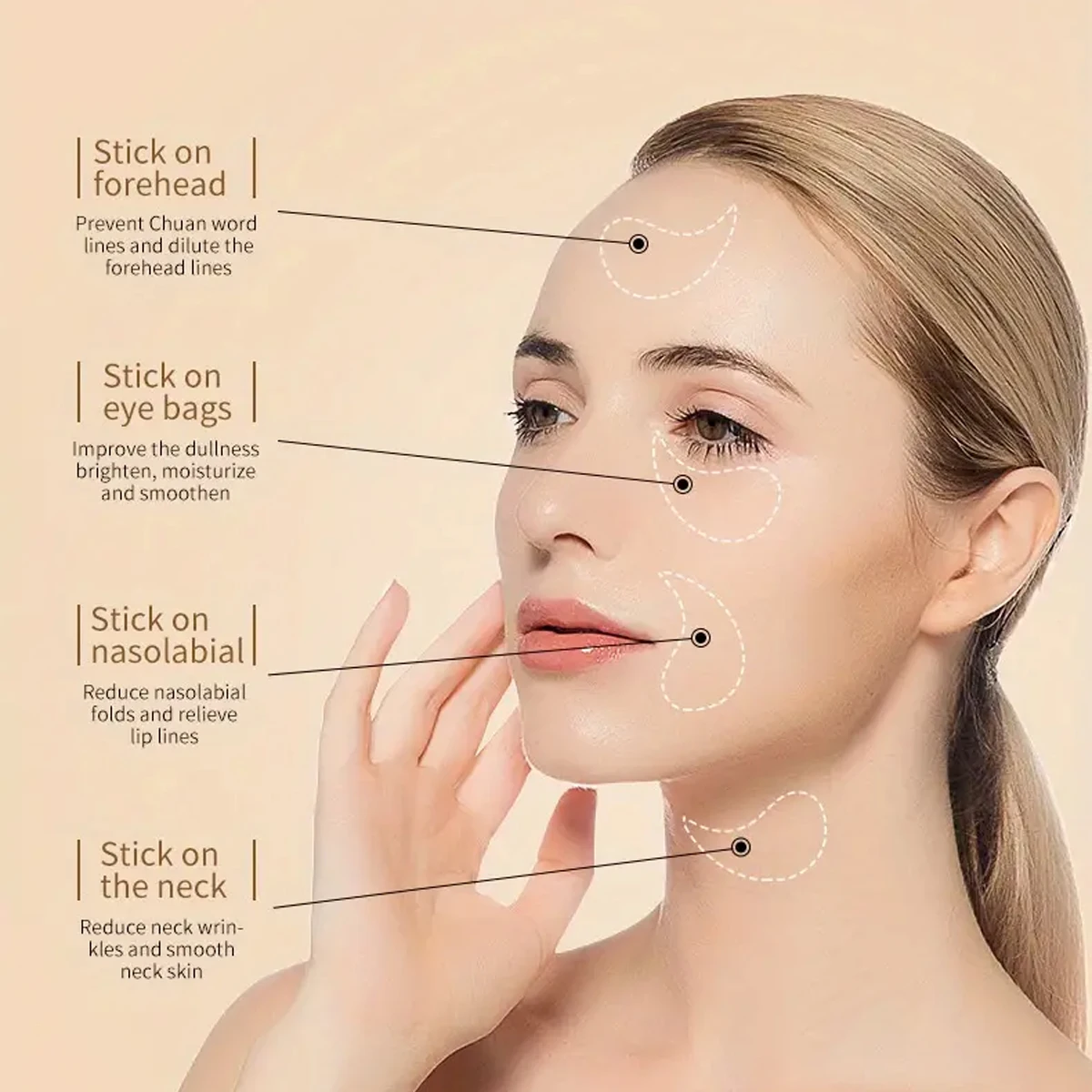 Mascarilla de ojos con ácido hialurónico de algas marinas (60 unidades) - Imagen 4