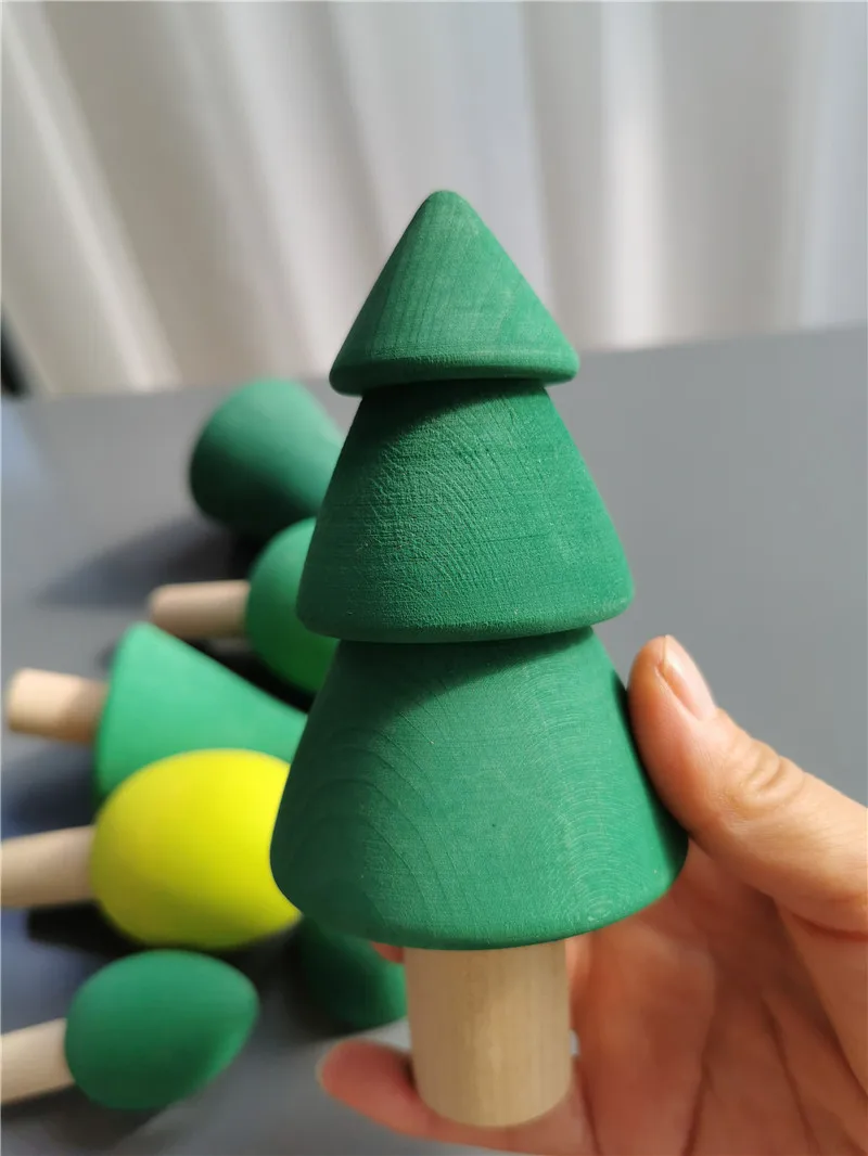 Juguetes Montessori de madera, puente apilable arcoíris - Imagen 27