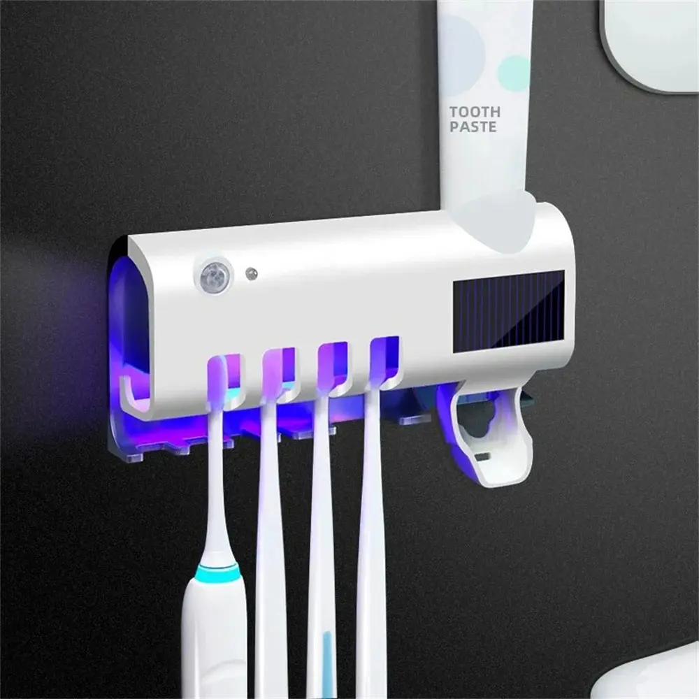 Soporte para cepillos de dientes montado en la pared