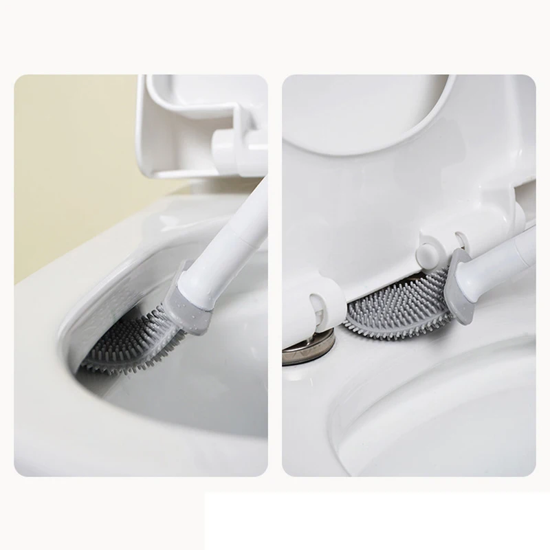 Escobilla de baño con mango largo para colgar en la pared - Imagen 4