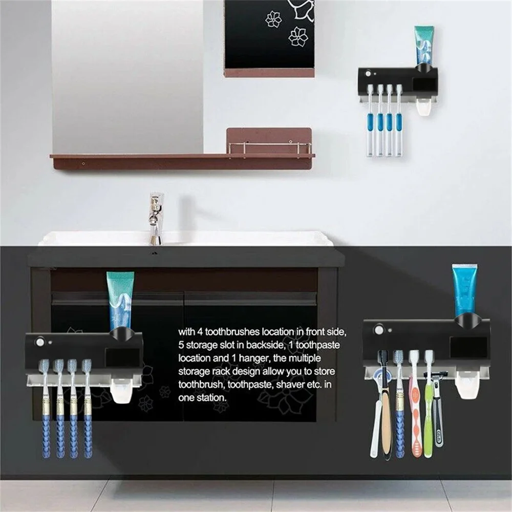 Soporte para cepillos de dientes montado en la pared - Imagen 4