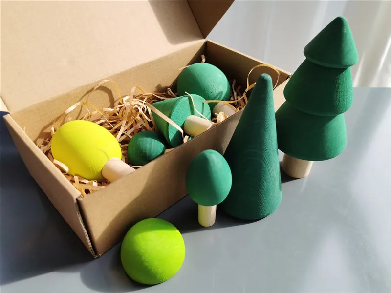 Juguetes Montessori de madera, puente apilable arcoíris - Imagen 25