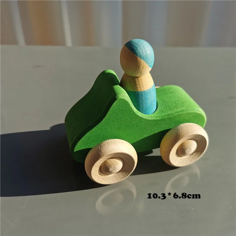 Juguetes Montessori de madera, puente apilable arcoíris - Imagen 16