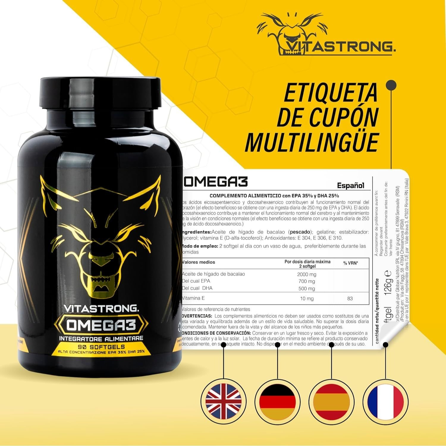 Omega 3 Capsulas Softgels 2000mg - Imagen 8