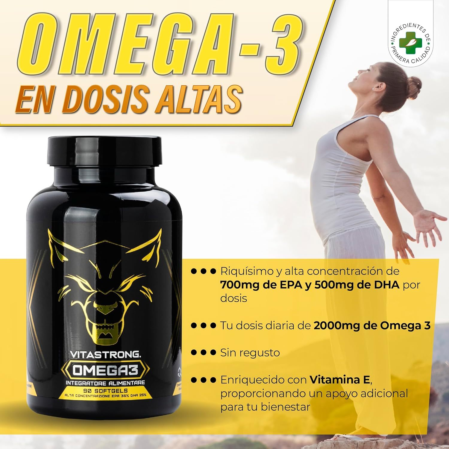 Omega 3 Capsulas Softgels 2000mg - Imagen 2