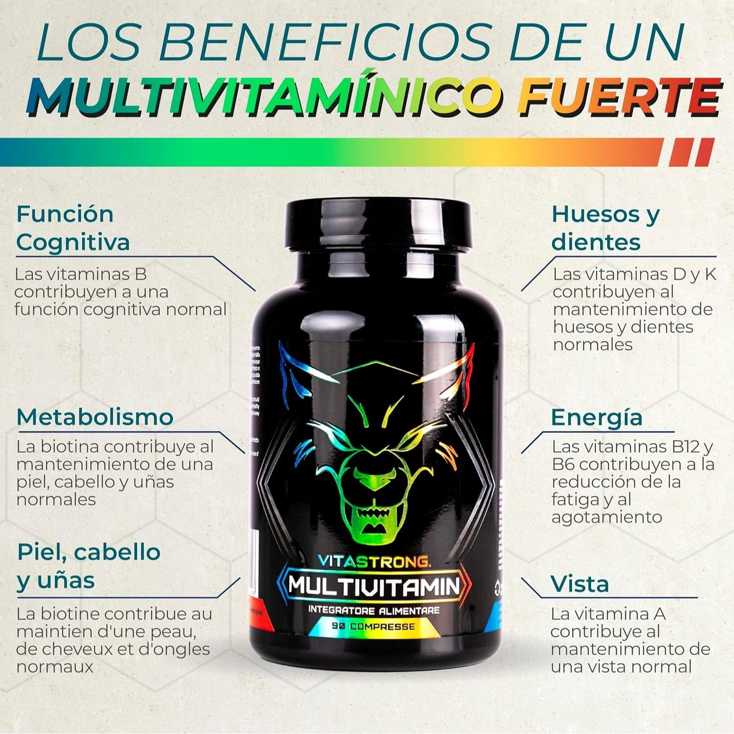 Multivitaminas Mujer y Hombre Vitastrong - Imagen 3