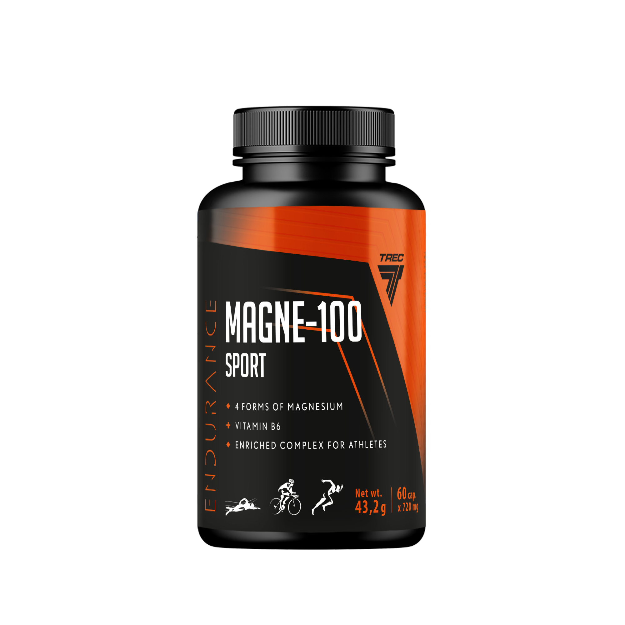 Magne-100 Sport 60 cápsulas Magnesio + B6