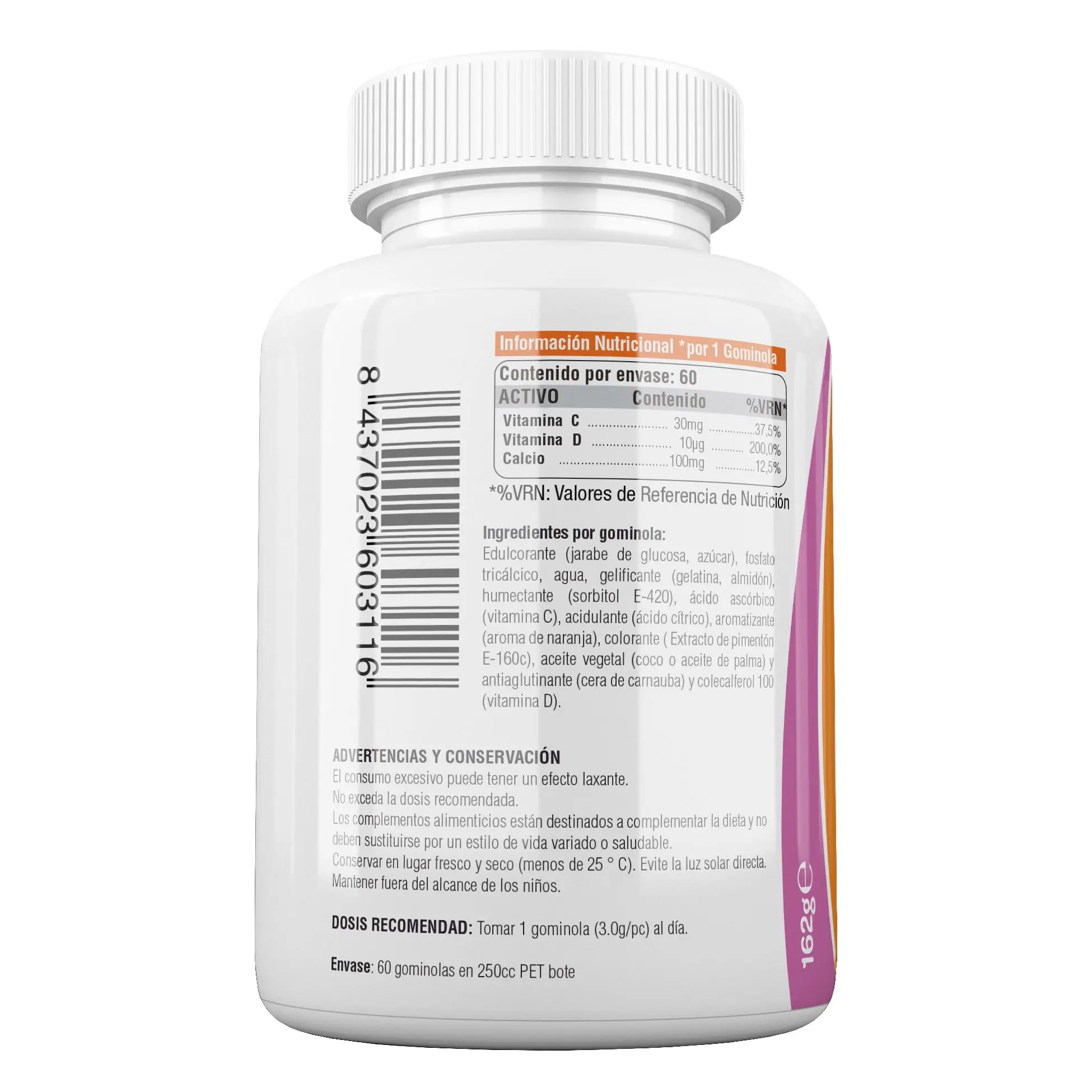 Vitaminas Niños C + D + Calcio 4 Unidades - Imagen 3
