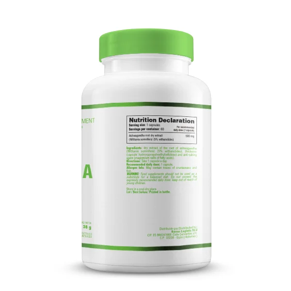 Ashwagandha 500mg - 60 Cápsulas - Imagen 2